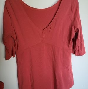 Elegantees pumpkin shirt, handmade EUC L